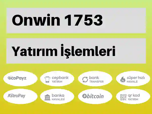 Onwin Mobil Para yatırma ve çekme 1753